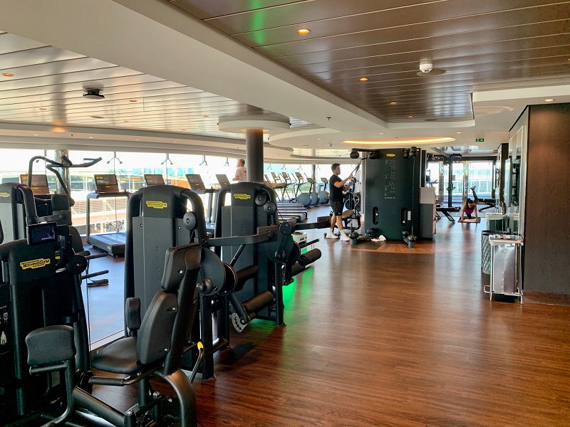 MSC Euribia Northern Europe Cruise Review gym